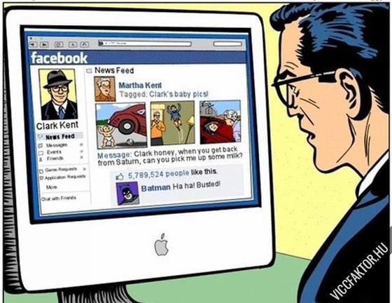 Facebook – gy bukott le Superman