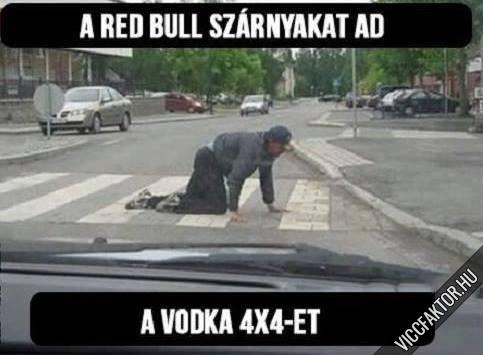 Red bull vagy vodka